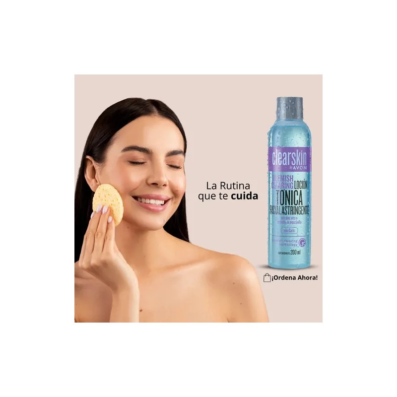 Loción Tónica Avon Clearskin 200 Ml Piel Normal Mentolada