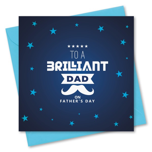 Absolutely Yours Fathers Day Card. Card for Dad. Brilliant Dad