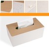 Tissue Box Tissue Dispenser Made of PU Leather, 25 x