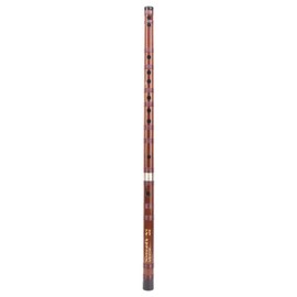 Chinese Bamboo Flute,C Key Dizi Traditional Handmade Bitter Bamboo Flute with Storage Box for Beginners, Performance, Grade Examination