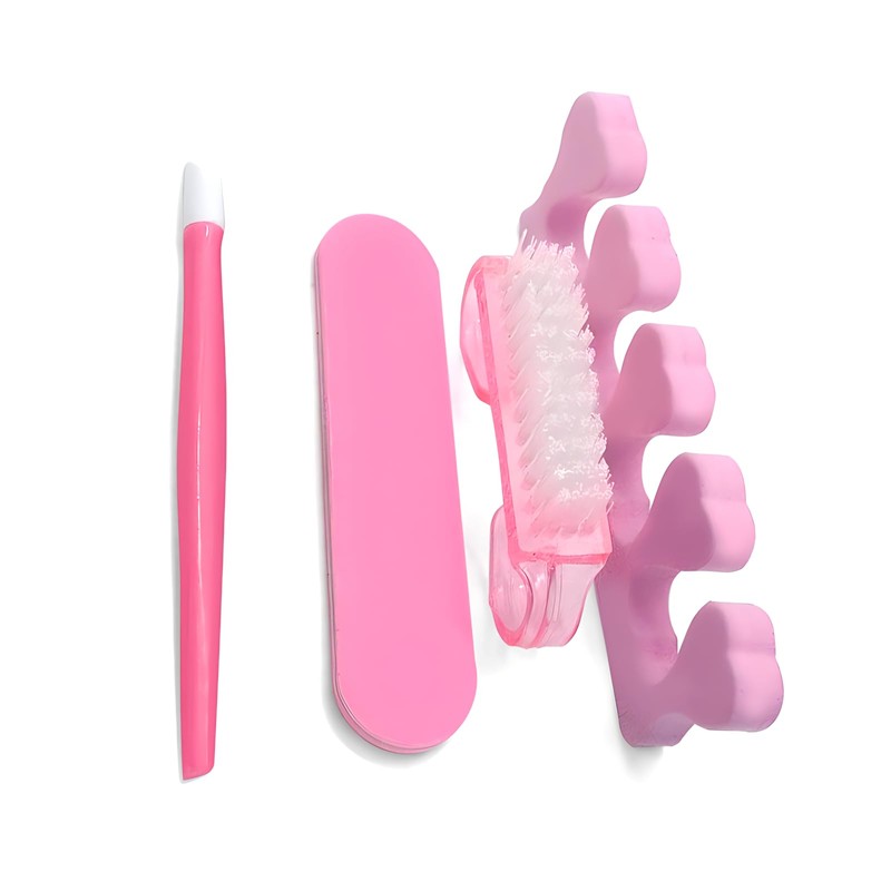 6pcs Manicure & Pedicure Kit – Includes Fingernail Toenail Clipper,