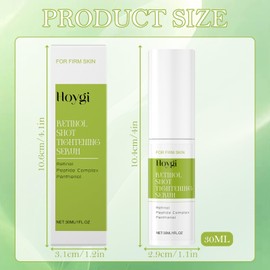 Retinal Shot Tightening Booster, Retinol Shot Firming Serum, Mild Firming Face Cream, with Pure Vitamin A Retinol, Peptides, Pore Minimiser, Wrinkles and Fine Lines, Firmer Skin, 30 ml