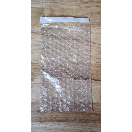 RJP 3/16" x 4" x 7.5" Bubble Pouch wit 1" lip and tape seal Clear Bubble Out 75ct