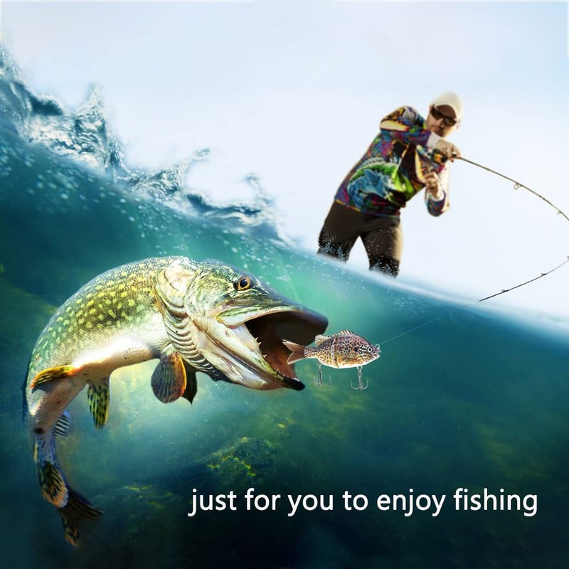 ODS Glide Bait Bionic Jointed Artificial Swimbait with Fiber Tail