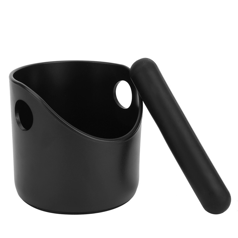 Coffee Knock Box Anti-Slip Coffee Slag Grounds Bucket with Rubber
