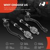 A-Premium Set of 4, Front Inner Outer Tie Rod End
