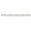 50pcs Hair Extension Clips Set Stainless Steel DIY 8 Teeth