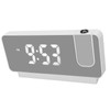 Projection Alarm Clock Time Date Temperature Display 180 Degree Wide