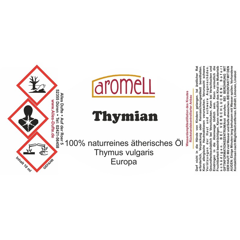 Spanish Thyme (Red) – 100% Pure Essential oil – 10ml