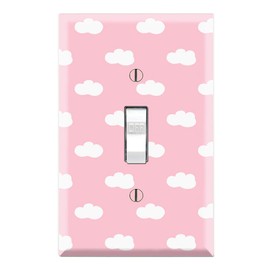 Graphics Wallplates - Pink Cloud - Single Toggle Wall Plate Cover