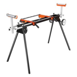 R&D Hardware Heavy-Duty Steel Miter Saw Stand - 550lbs Load Capacity, Collapsible and Portabl - 550 lbs