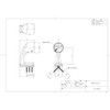 TOTO, EWT14BD35 Freestyle Handrail, Accessory, Corner Slim Bracket, End Bracket,