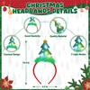 6PCS Christmas Accessories, Light Up Christmas Necklace Headband Glasses Set,