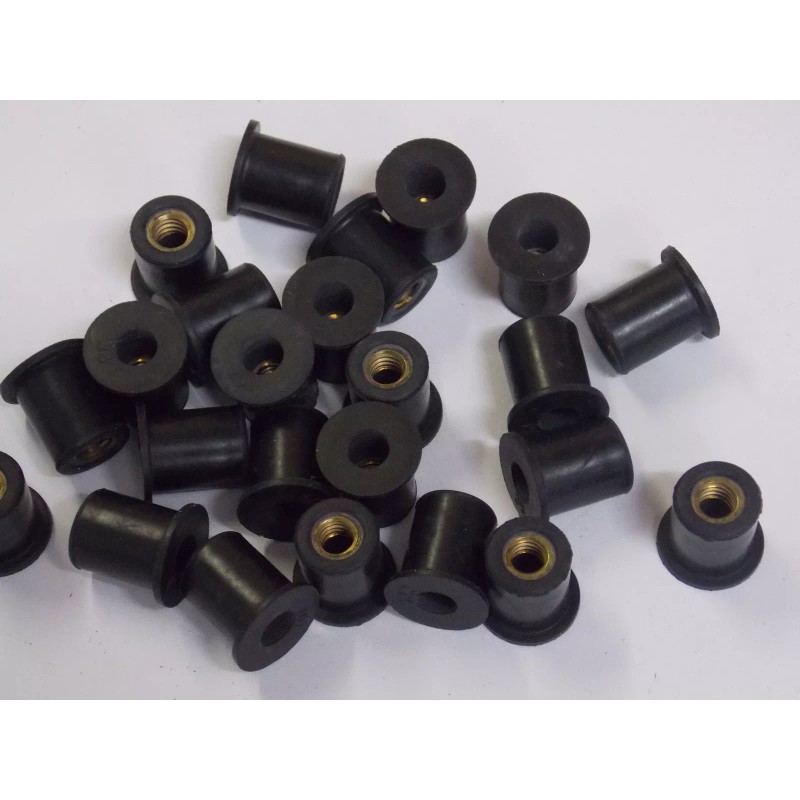 Online Auto Supply 25 1/4” - 20 RUBBER WELL NUTS