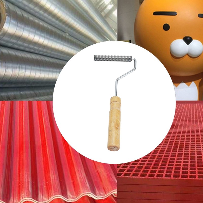 Diameter 16x100mm Fiberglass Laminating Bubble Roller Fiberglass Roller Tools Kit
