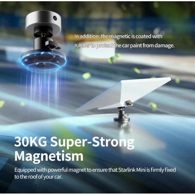 Antena Starlink Mini Soporte Magnetico Para Auto Barco Yate