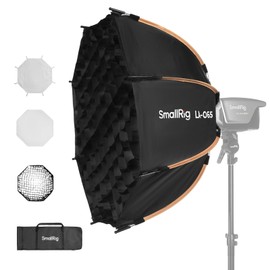 SmallRig LA-O65 Octagonal Softbox, 65cm/25.6in Quick Release Softbox with Carrying Bag, for Bowens Mount COB Lights for SmallRig for Neewer for Aputure for Godox