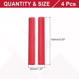 MECCANIXITY Acrylic Flexible Hinges Plastic Self-Adhesive Small Clear Hinge 100 x 35 mm Continuous Piano Folding Hinges for Aquarium Lid Display Stand Pack of 4 Transparent