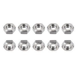 DTGN 3/16-24(UNC) Hex Nuts - 20Pack - Good for Home Garage Repair - 304 Stainless Steel Hexagonal Nuts - Silver Tone