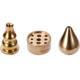 Ouliget Coil Incense Burner, Incense Holder,Incense Cone Burner, Incense Sticks Burner, 3 Styles Brass,3 Pieces.