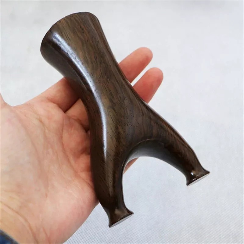 Unbranded Solid Walnut Slingshot Kit - Handle - Bands -
