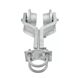 PLUM_FITTINGS Chain Link Single Trolley Assembly for Overhead Slide Gate I-Beam