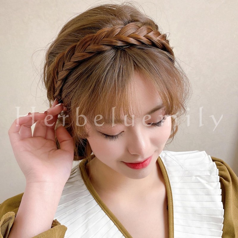 Herbeluemily Headband Braid Braid Hair Band Hair Arrangement, Easy, Hair