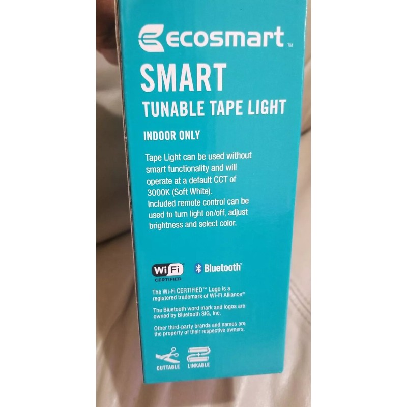 EcoSmart New Ecosmart 8ft LED Smart WIFI Tunable Tape Light-