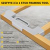 3 In 1 Framing Tools,12/14/16 On-Center Stud Layout Tool,Framing Spacing
