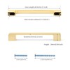 Lepatape 10 Pack 6-1/4 inch Brushed Gold Cabinet Pulls Brushed