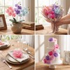 20PCS Fabric Butterfly Orchid Flower Heads for DIY Crafts