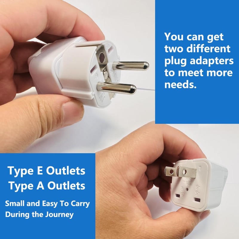 Peru Travel Adapters Plug for USA,Peru Power Adapter，Universal to South