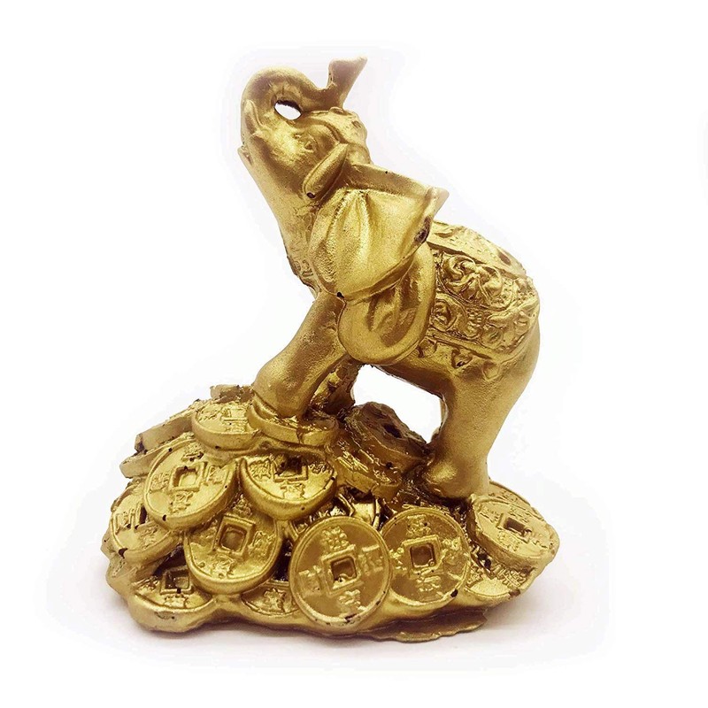 Feng Shui 3" Money Elephant Figurine Wealth Lucky Figurine Gift