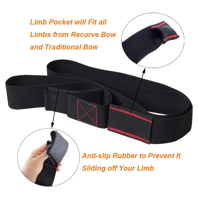 SOPOGER Archery Stringer Recurve Bow Stringer Tool, Longbow Stringer Tool