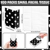 Therwen 100 Pack Pocket Tissues Travel Packs Bulk 1000 Sheet