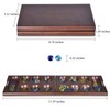 VAMSLOVE Wooden Mancala Board Game with Magnetic Lock / 48+8