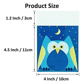 Jagrove 100PCS Cellophane Bags 4X4.5 Inch Clear Self Sealing Goodie Candy Cookie Snack Treat Bags for Party Supplies Bakery Party Favor Bags