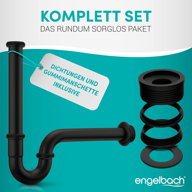 Engelbach® Siphon for Sink - Siphon Extra Long 200 mm