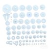 BRIIKPP Gears Set of 72 Plastic Gears for DIY Car
