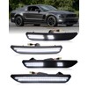 PWOBVZ Dynamic Front & Rear White Side Marker Lights Compatible