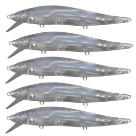 Suspending Jerkbait 110 Original Unpainted Lure Blanks 5 Pack. All Made in The USA! - 8620