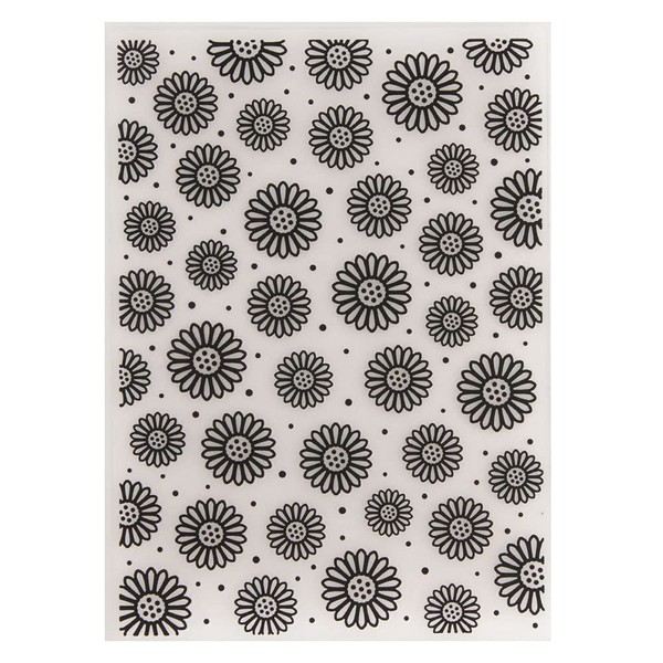 arriettycraft Flower Daisy Background Plastic Embossing Folders for Card Making