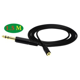 zdyCGTime 3.5mm to 6.35mm Audio Adapter Cable 6.35mm 1/4 inch Audio Male to 3.5mm 1/8 inch Female Stereo Jack Extension Wire Cord (3.5mm Female to 6.35mm Male)