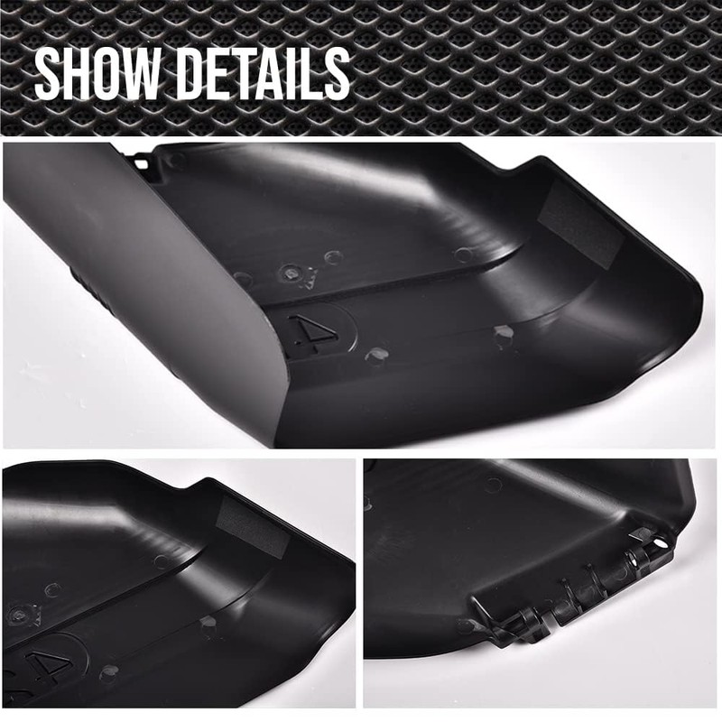 G-PLUS 1PC 42" Deflector Shield W/Mounting Hardware Chute Cover Black
