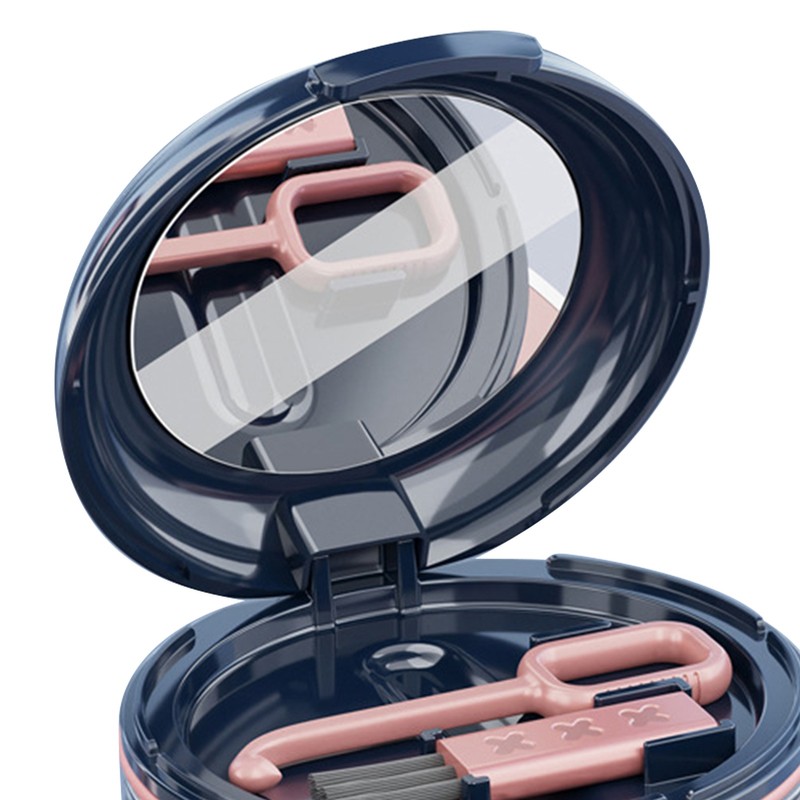 Mouth Guard Case Storage Box Good Sealing with Brush Mirror