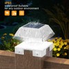 Solar Post Cap Lights 2 Pack, Deck Lights Solar Powered
