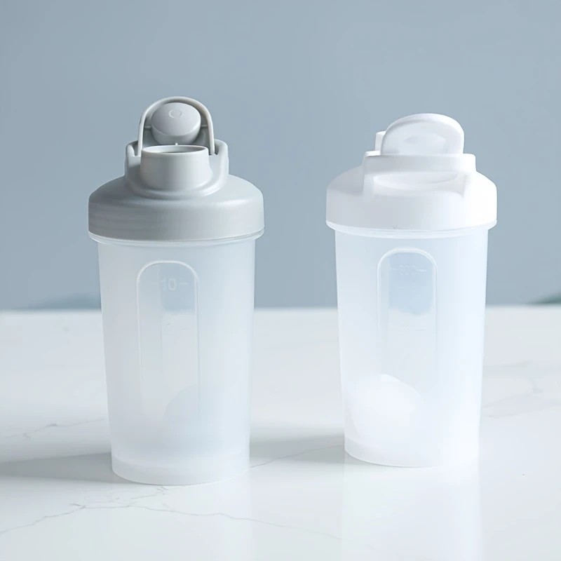 1pc Protein Shake Cup, 10.14oz Portable Flip Top Water Bottle