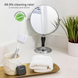 Spartan Defense UV-C Toothbrush Cleaner, Portable Brush Cover, Holder, and Travel Case for Almost All Toothbrush Sizes