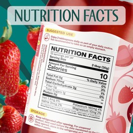 TrueSeaMoss Sea Moss Gel – Made in USA – Wildcrafted Seamoss, Fresh Fruits & Sea Vegetables – Strawberry, Pack of 2 (Labels May Vary)