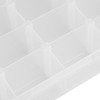 Embroidery Floss Organizer Box Milk White Cross Stitch Plastic Bobbins